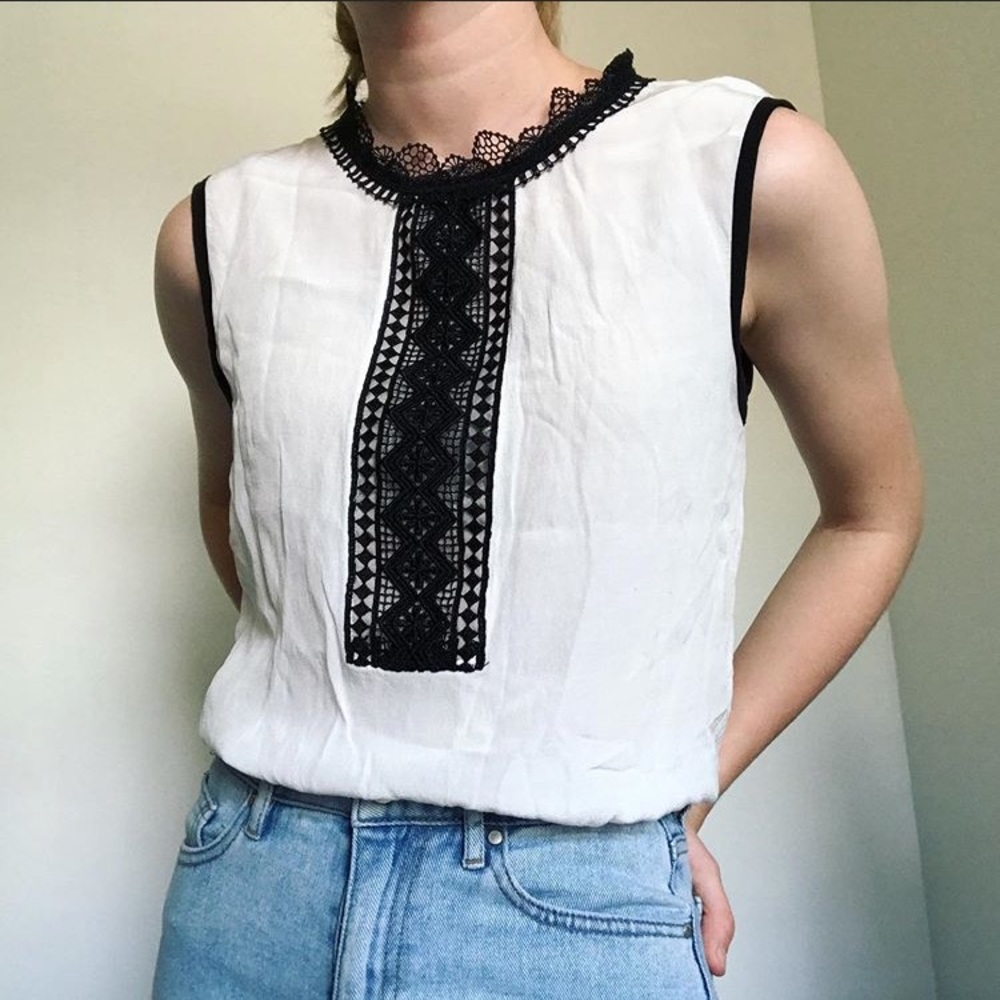 3 for $12- Sleeveless Blouse with lace detail!